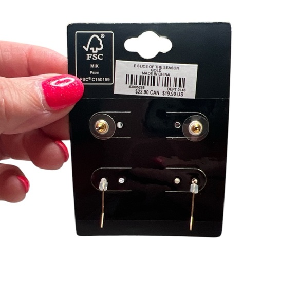 Torrid Sunflower and Pumpkin Pie Stud Earrings - Picture 5 of 6